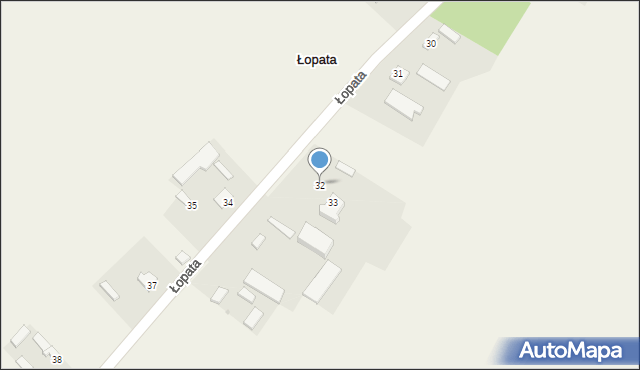 Łopata, Łopata, 32, mapa Łopata