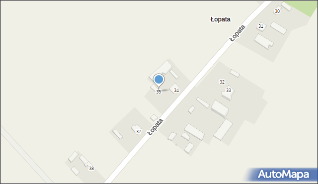 Łopata, Łopata, 35, mapa Łopata