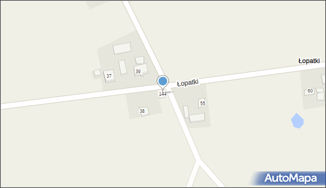 Łopatki, Łopatki, 144, mapa Łopatki