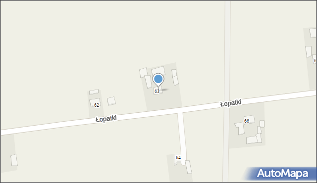 Łopatki, Łopatki, 63, mapa Łopatki