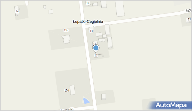 Łopatki-Cegielnia, Łopatki-Cegielnia, 11, mapa Łopatki-Cegielnia