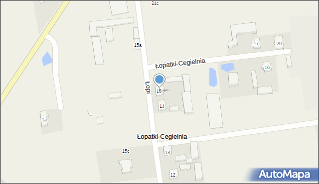 Łopatki-Cegielnia, Łopatki-Cegielnia, 15, mapa Łopatki-Cegielnia