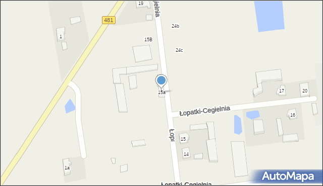 Łopatki-Cegielnia, Łopatki-Cegielnia, 15a, mapa Łopatki-Cegielnia
