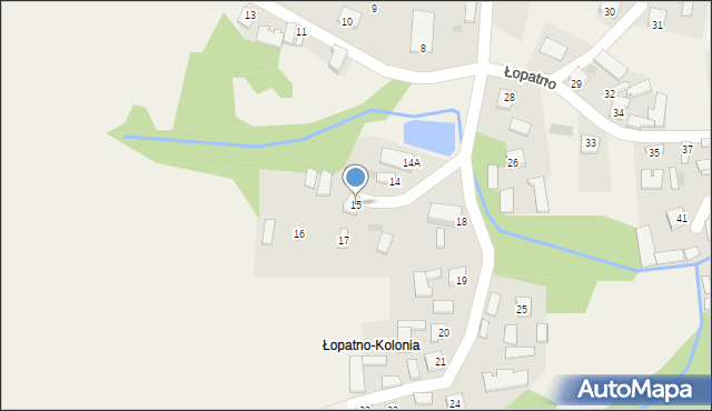 Łopatno, Łopatno, 15, mapa Łopatno