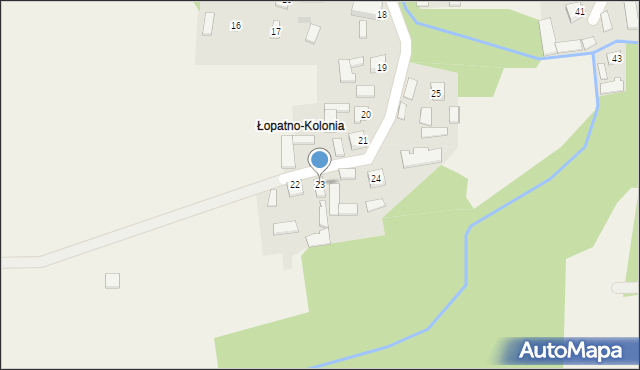 Łopatno, Łopatno, 23, mapa Łopatno