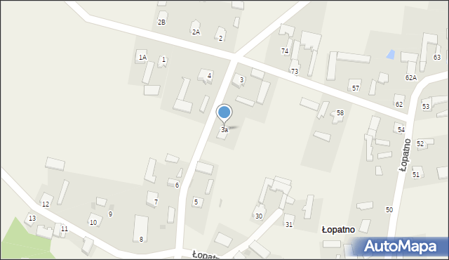 Łopatno, Łopatno, 3a, mapa Łopatno