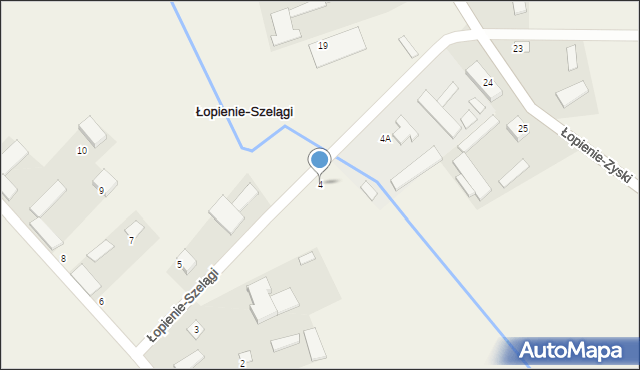 Łopienie-Szelągi, Łopienie-Szelągi, 4, mapa Łopienie-Szelągi