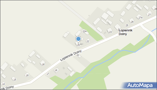 Łopiennik Dolny, Łopiennik Dolny, 21, mapa Łopiennik Dolny