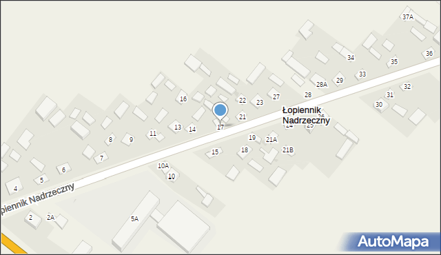 Łopiennik Nadrzeczny, Łopiennik Nadrzeczny, 17, mapa Łopiennik Nadrzeczny