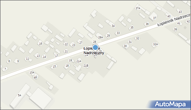 Łopiennik Nadrzeczny, Łopiennik Nadrzeczny, 25, mapa Łopiennik Nadrzeczny