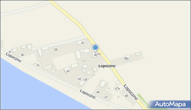 Łopoczno, Łopoczno, 42, mapa Łopoczno