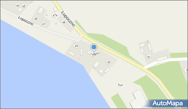 Łopoczno, Łopoczno, 49a, mapa Łopoczno