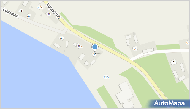 Łopoczno, Łopoczno, 50, mapa Łopoczno
