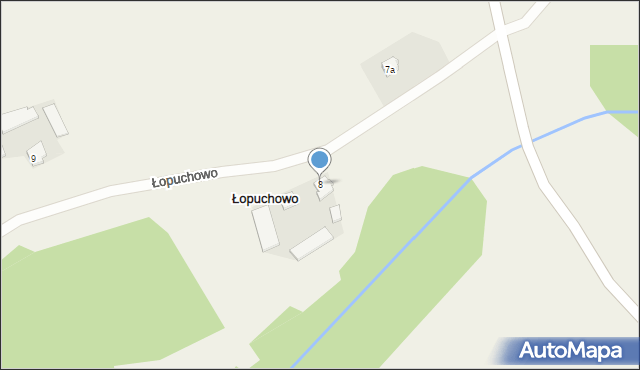 Łopuchowo, Łopuchowo, 8, mapa Łopuchowo