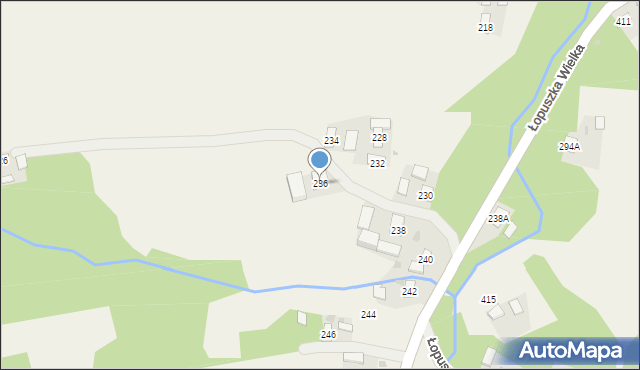 Łopuszka Wielka, Łopuszka Wielka, 236, mapa Łopuszka Wielka