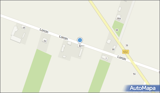 Lorcin, Lorcin, 62, mapa Lorcin