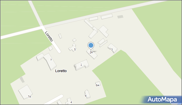 Loretto, Loretto, 1A, mapa Loretto