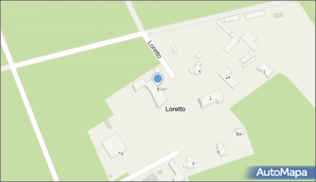 Loretto, Loretto, 7, mapa Loretto