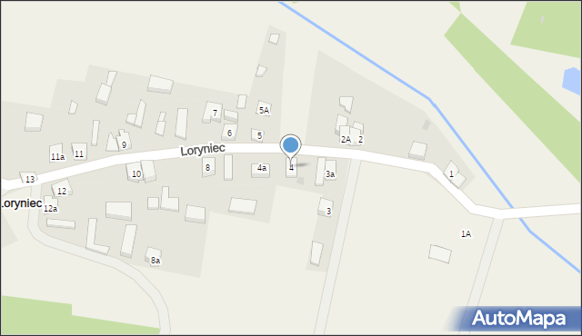 Loryniec, Loryniec, 4, mapa Loryniec
