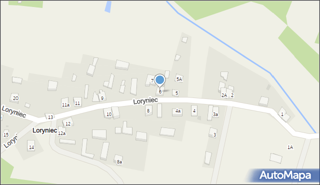 Loryniec, Loryniec, 6, mapa Loryniec