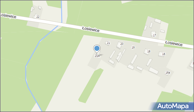 Łosiewice, Łosiewice, 21A, mapa Łosiewice