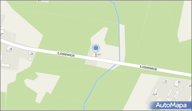 Łosiewice, Łosiewice, 22, mapa Łosiewice