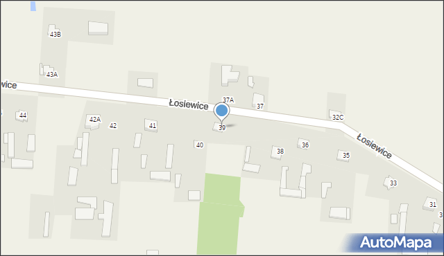 Łosiewice, Łosiewice, 39, mapa Łosiewice
