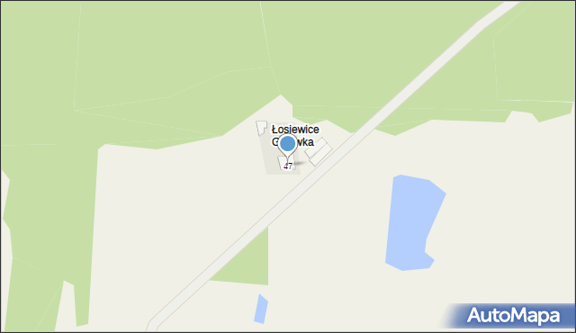 Łosiewice, Łosiewice, 47, mapa Łosiewice