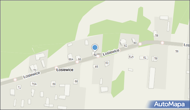 Łosiewice, Łosiewice, 64, mapa Łosiewice