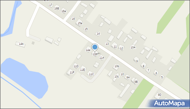 Łosiniec, Łosiniec, 11b, mapa Łosiniec