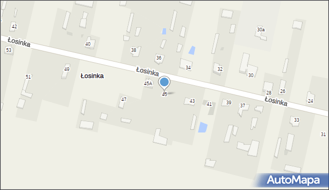 Łosinka, Łosinka, 45, mapa Łosinka