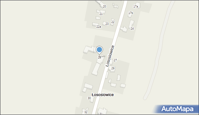 Łososiowice, Łososiowice, 28, mapa Łososiowice