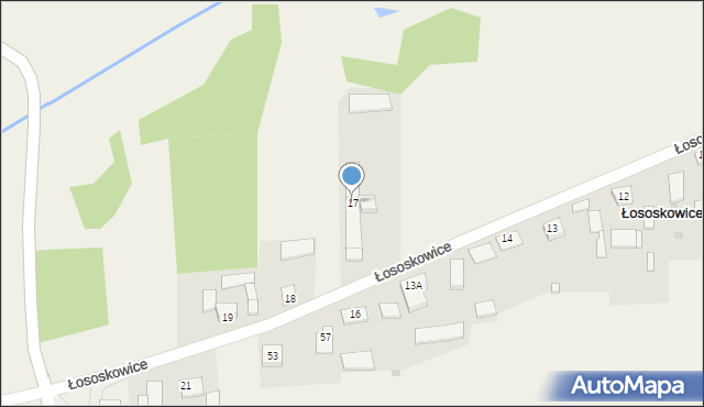 Łososkowice, Łososkowice, 17, mapa Łososkowice