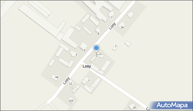 Losy, Losy, 2, mapa Losy