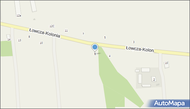 Łowcza-Kolonia, Łowcza-Kolonia, 6, mapa Łowcza-Kolonia