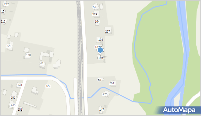 Łowczówek, Łowczówek, 185, mapa Łowczówek