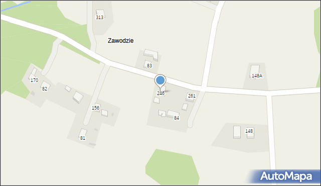 Łowczówek, Łowczówek, 246, mapa Łowczówek