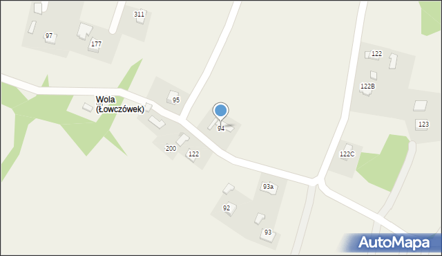 Łowczówek, Łowczówek, 94, mapa Łowczówek