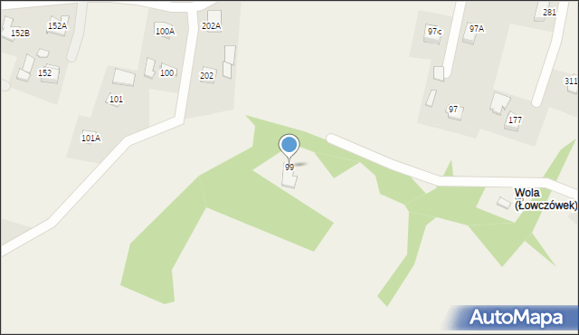 Łowczówek, Łowczówek, 99, mapa Łowczówek