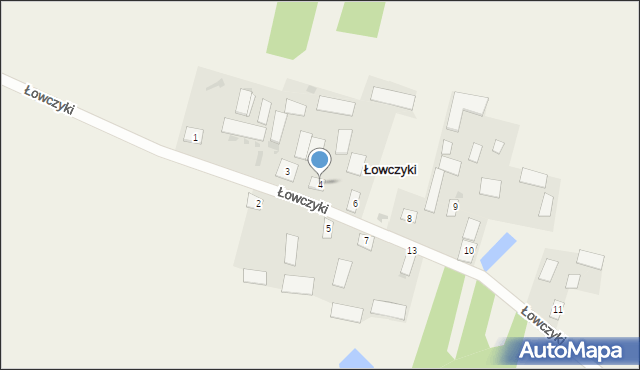 Łowczyki, Łowczyki, 4, mapa Łowczyki