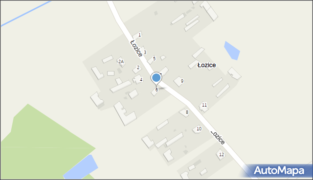 Łozice, Łozice, 6, mapa Łozice