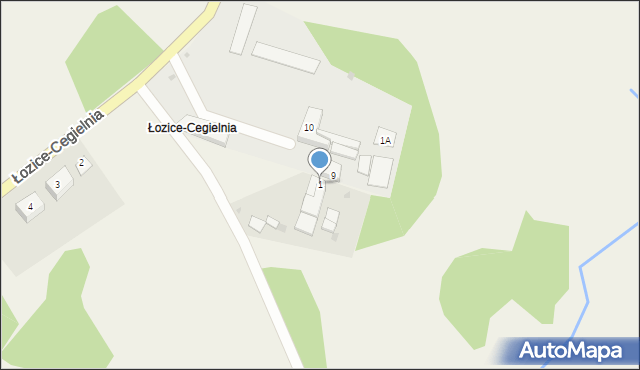 Łozice-Cegielnia, Łozice-Cegielnia, 1, mapa Łozice-Cegielnia