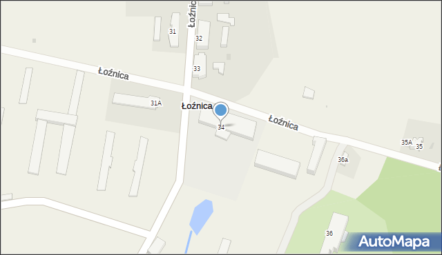 Łoźnica, Łoźnica, 34, mapa Łoźnica