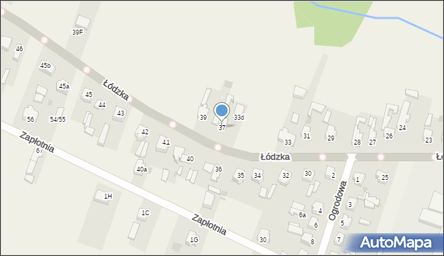 Lubochnia, Łódzka, 37, mapa Lubochnia