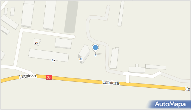 Mirosławice, Lotnicza, 8, mapa Mirosławice