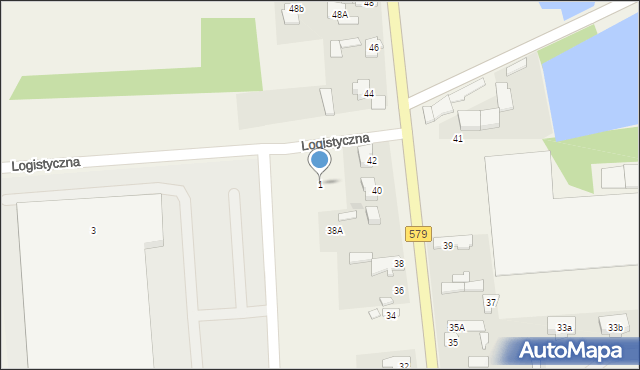 Natolin, Logistyczna, 1, mapa Natolin