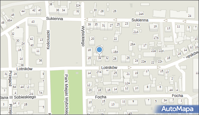 Nowy Dwór Mazowiecki, Lotników, 34, mapa Nowy Dwór Mazowiecki