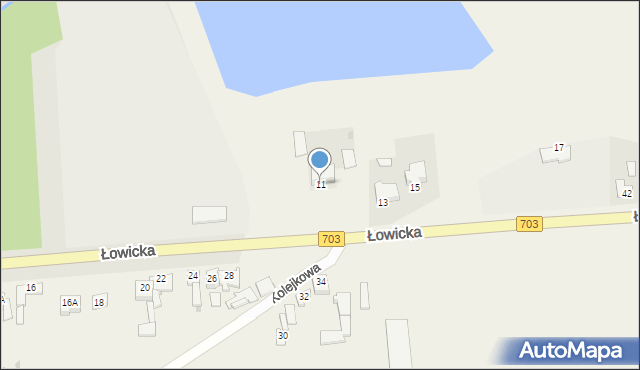 Piątek, Łowicka, 11, mapa Piątek