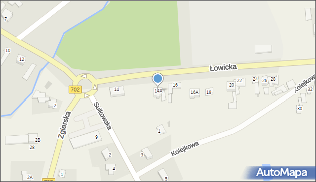 Piątek, Łowicka, 14A, mapa Piątek