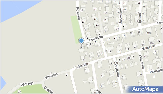 Piotrków Trybunalski, Łowiecka, 2, mapa Piotrków Trybunalski